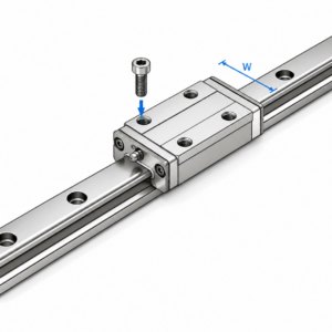 [THK] — SR-M1-W/V High Temperature LM Guide Block (Narrow Width, Stainless, 150°C)
