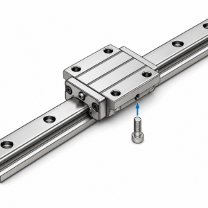 [THK] — SR-M1-TB/SB High Temperature LM Guide Block (Through-hole Flange, Stainless, 150°C)