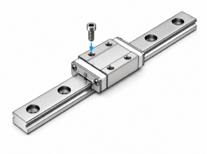 [THK] — RSR-M1K/M1V/M1N High Temperature LM Guide Block (Ball Recirculation, Stainless, 150°C)