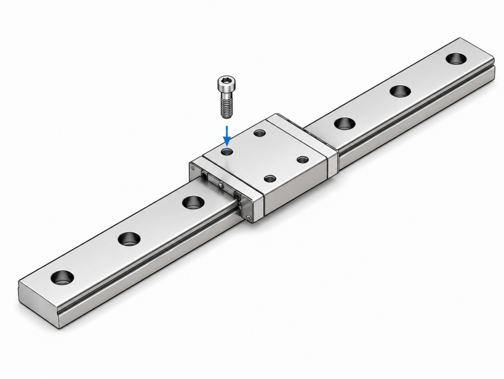 [THK] — RSR-M1WV/M1WN High Temperature LM Guide Block (Wide Block, Stainless, 150°C)