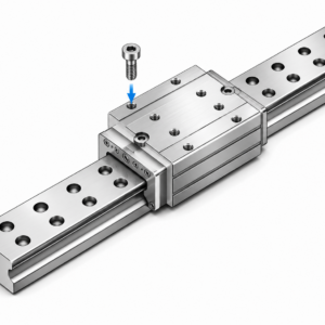 [THK] — SRW-LR Wide Rail Roller Retainer LM Guide Block (Super High Rigidity, 2-row Rail Holes)