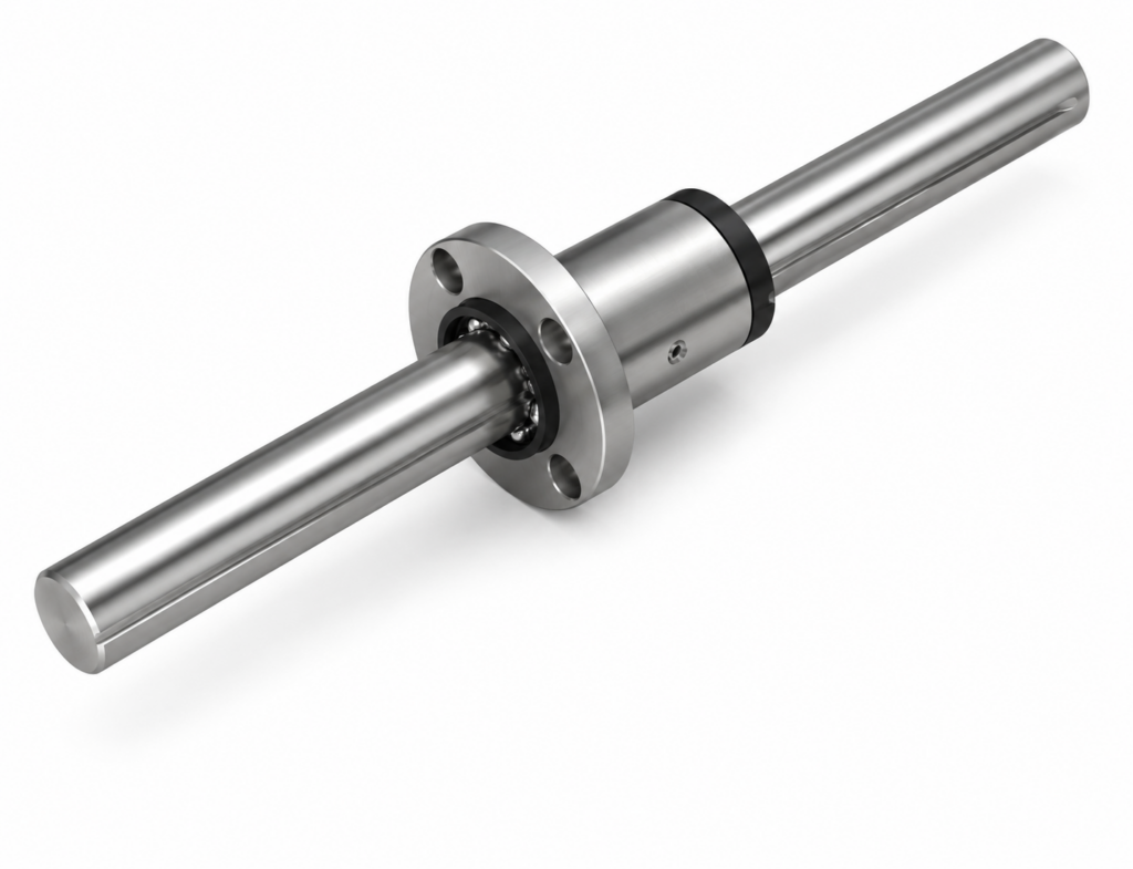[THK] — LF-X Ball Spline Nut (Medium-Torque, Compact Flange)