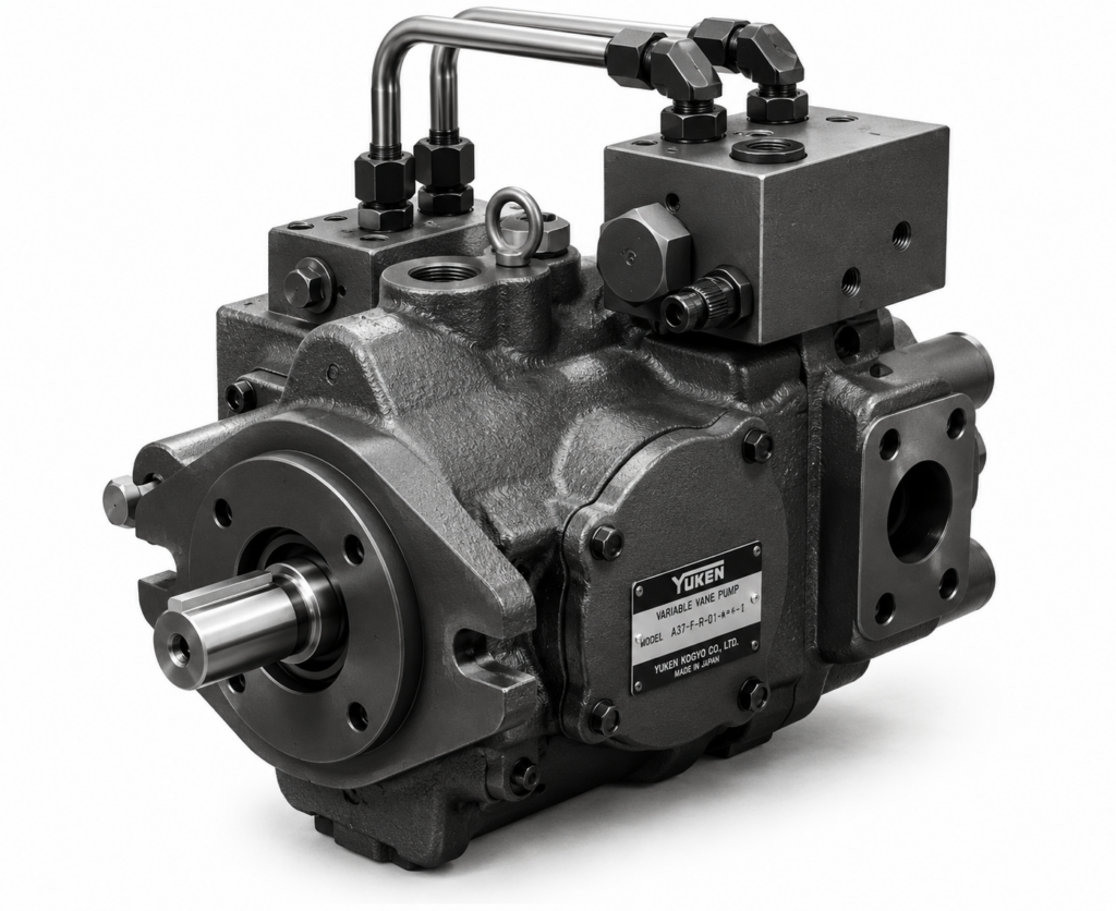 [Yuken] — A3HG Series High Pressure Variable Displacement Piston Pump (External Pilot Constant Power Control, 37.1-180.7 cm3/rev)