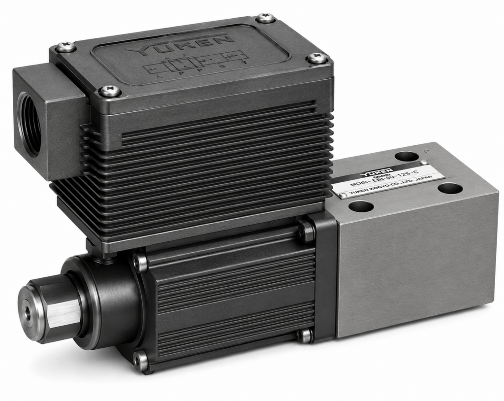 [Yuken] — EHDG-01-C Proportional Pilot Relief Valve (24.5 MPa, 1.0–15.7 MPa adj. range, size 01)