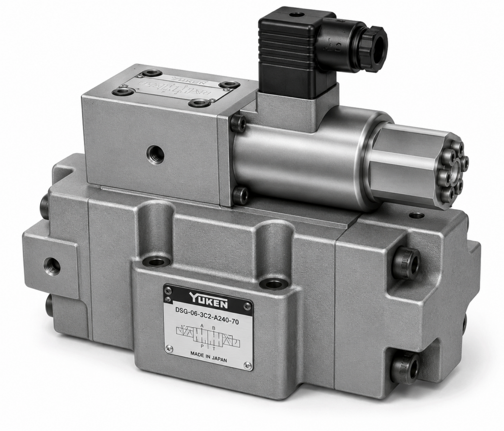 [Yuken] — ERBG-10 Proportional Relieving & Reducing Valve (E series, 24.5 MPa, max 250 L/min, size 10)