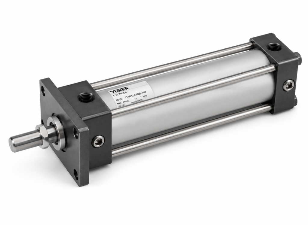 [YUKEN] — CJT35 3.5MPa Standard Hydraulic Cylinder (Clevis Mount CA/CB, Bore 32-160mm)