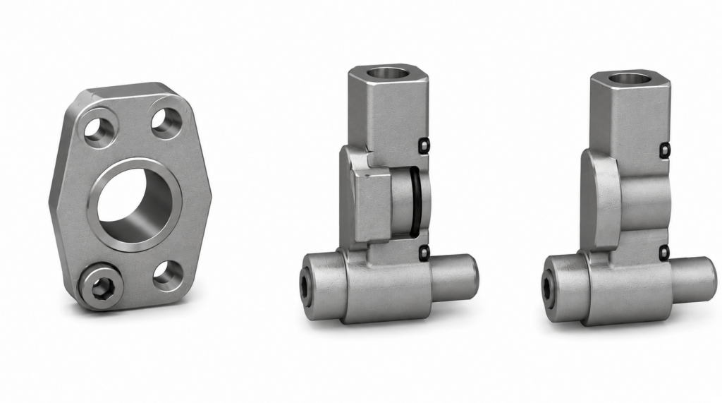 [YUKEN] — F5 Pipe Flange Kit (SAE 4-Bolt, Standard Pressure Series)