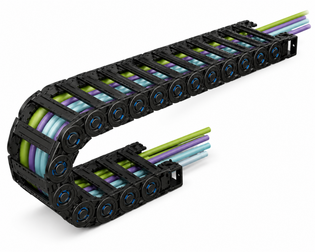 [CP SYSTEM] — Shift Chain ST150N Normal Type Cable Carrier (Pitch 150, Inside Width 75-600mm, BR R205-R605)