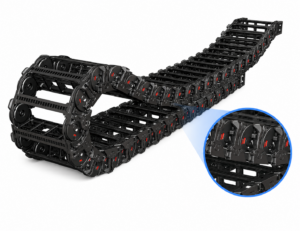 [CP SYSTEM] — Shift Chain ST044RS Roller Skid Type Cable Carrier (Pitch 44, Inside Width 35-200mm, BR R70-R150)