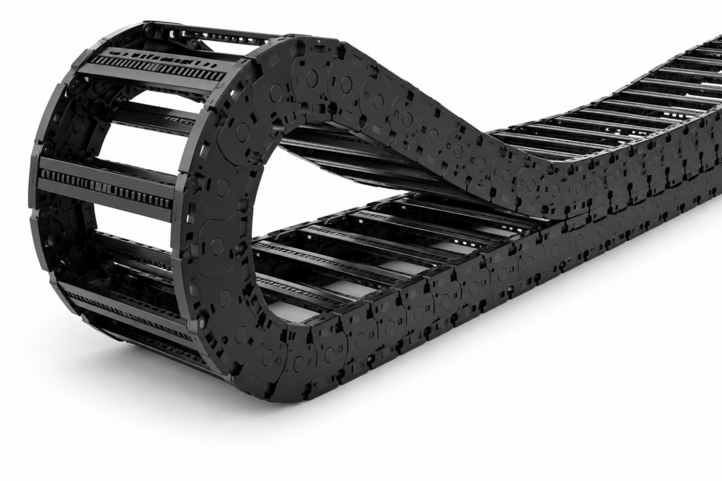 [CP SYSTEM] — nsb080S Sabin Chain Sliding Cable Carrier (Inside Width 75-600mm, R180-R500)