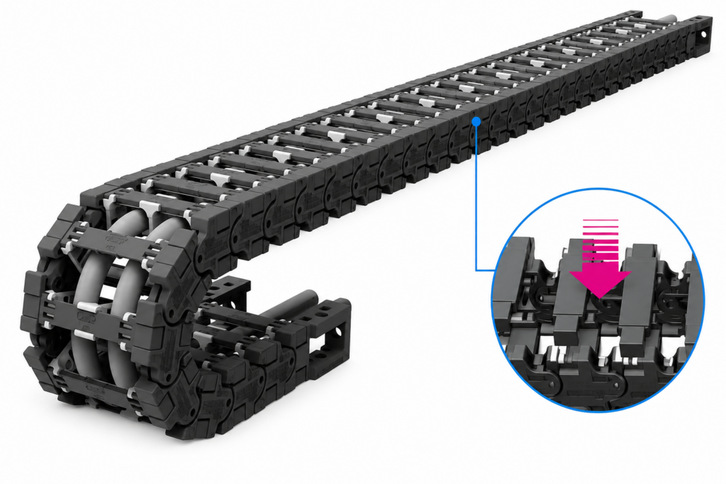 [CP SYSTEM] — nsb020CRG G-Clean Chain (Clean Room Type, UHMW-PE, Inner Width 20/40mm)