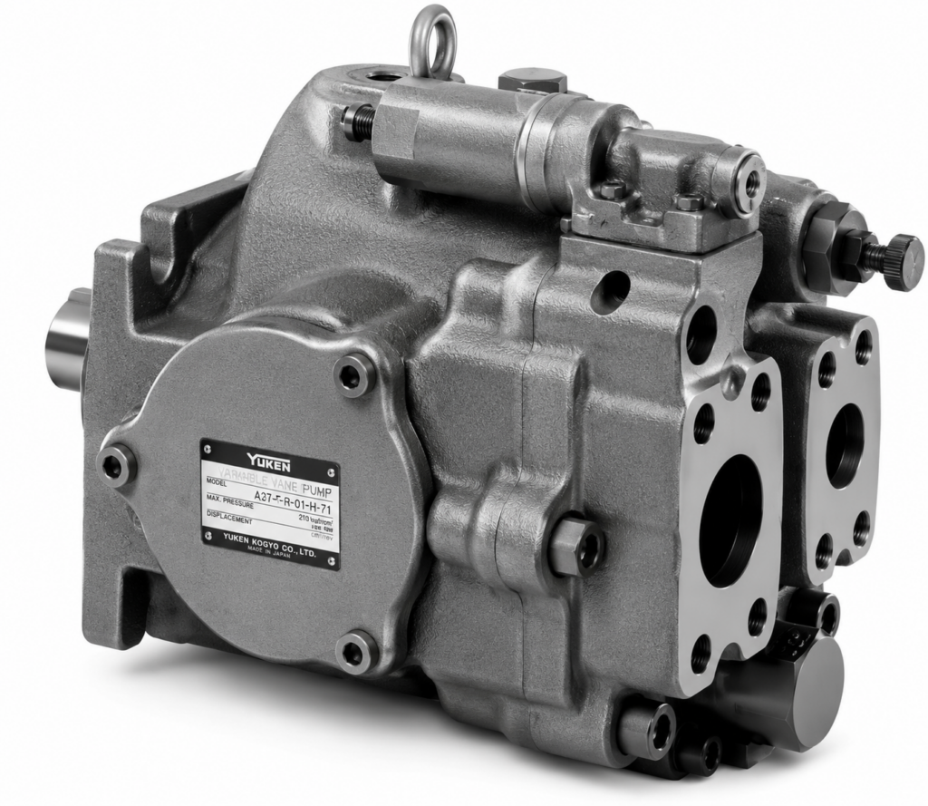 [Yuken] — A3H Series High Pressure Variable Displacement Piston Pump (Pressure Compensator, 16.3-180.7 cm3/rev)