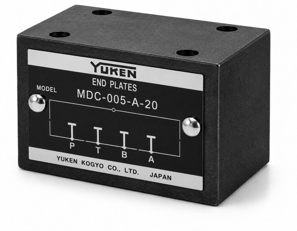 Yuken — 007 Series Modular End Plate (Blocking / Bypass)