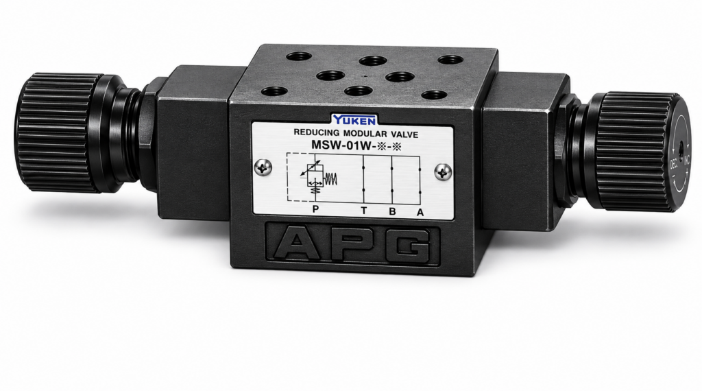 Yuken — 01 Series Temperature-Compensated Throttle & Check Modular Valve (Sandwich Type)