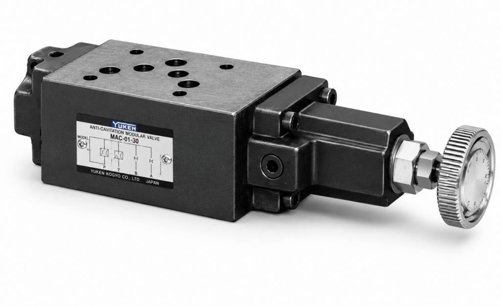 Yuken — 03 Series Low-Pressure-Setting Reducing Modular Valve (Sandwich Type)
