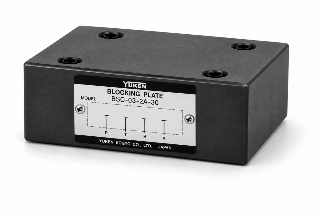 Yuken — 03 Series Modular End Plate (Blocking / Bypass)