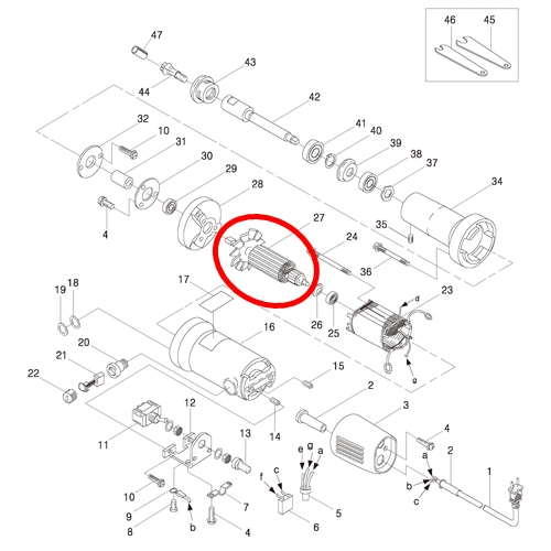 [KEYANG] — 3001330 Spare Parts Armature (Rotor)
