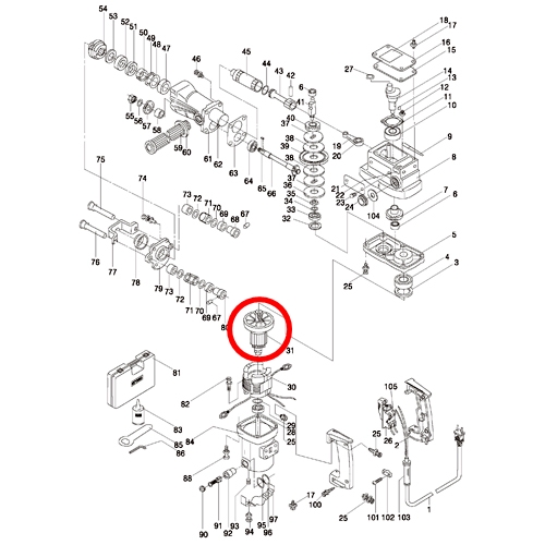 [KEYANG] — 3002260,3000222,3002241 Spare Parts Armature (Rotor)