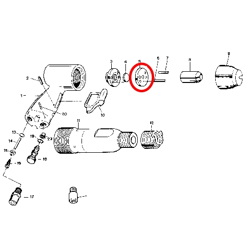 [SP VESSEL] — SP-1410K Parts Valve Case (Lower)