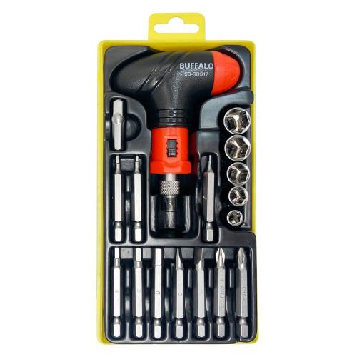 [Seshin Buffalo] — SB-RDS17 Driver Ratchet Screwdriver Set