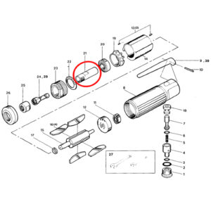 [SP VESSEL] — SP-1200 Parts Spindle