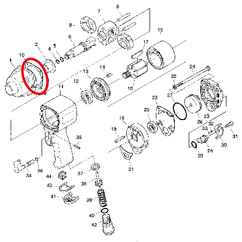[SP VESSEL] — SP-7140 Parts Hammer Case Gasket