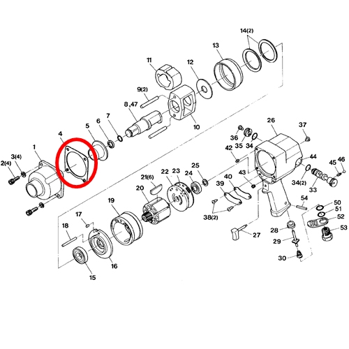 [SP VESSEL] — SP-1158 Parts Hammer Case Gasket
