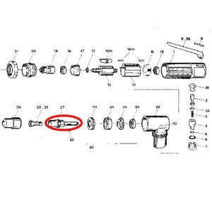[SP VESSEL] — SP-1200AH Parts Spindle