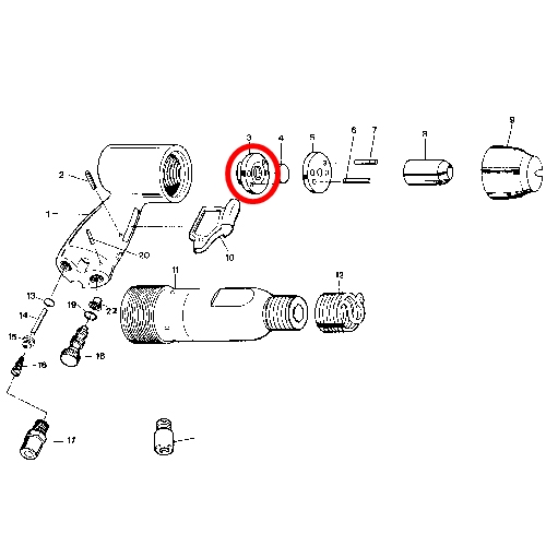 [SP VESSEL] — SP-1410K Parts Valve Case