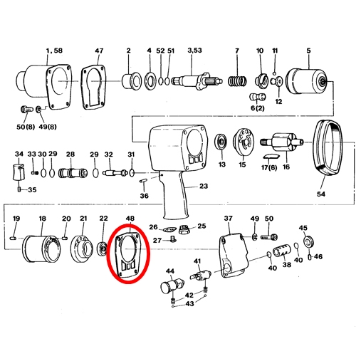 [SP VESSEL] — SP-1156TR Parts Rear Gasket