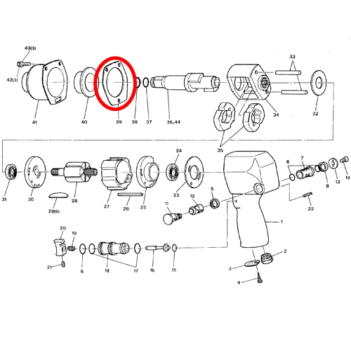 [SP VESSEL] — SP-1148F Parts Hammer Case Gasket