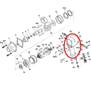 [SP VESSEL] — SP-1158 Parts Motor Housing