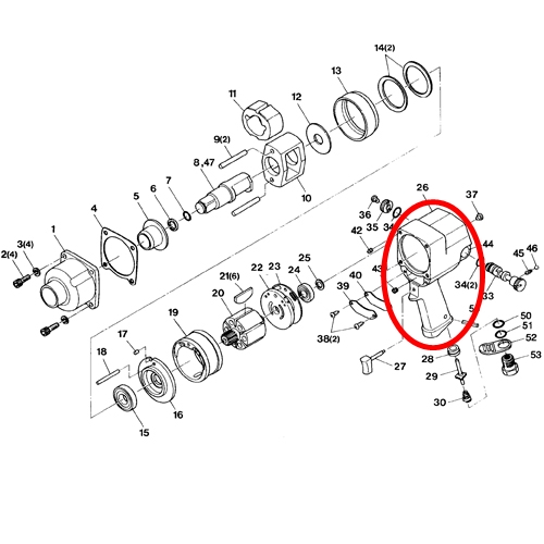 [SP VESSEL] — SP-1158 Parts Motor Housing