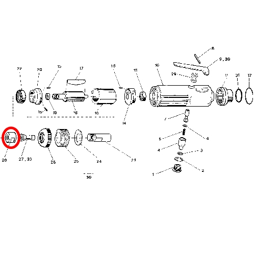 [SP VESSEL] — SP-1220 Parts Collet Nut