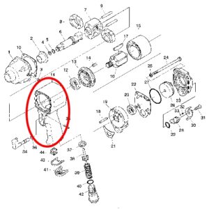 [SP VESSEL] — SP-7140 Parts Motor Housing