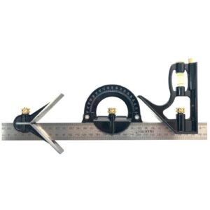 [BlueTec] — BD-45180 Steel Ruler Combination Square Set