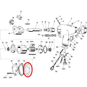 [SP VESSEL] — SP-1135B Parts Rear Gasket