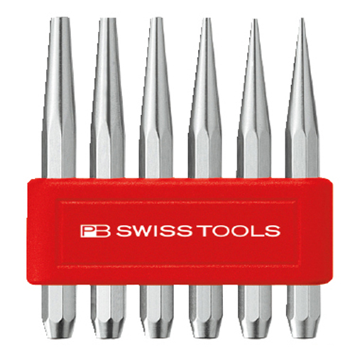 [PB Swiss Tools] — 735BCN Brad Pin Punch Set (Octagonal)