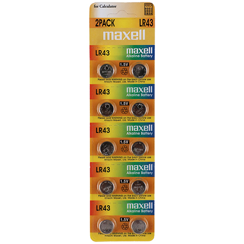 [Maxell] — LR-43 LR Battery