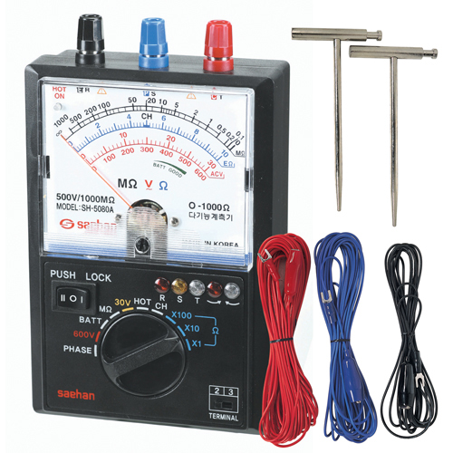 [Saehan] — SH-5080A Ground Resistance Meter (Analog)