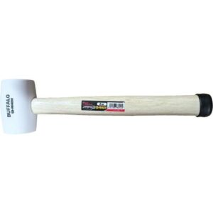 [Seshin Buffalo] — 132-0707 Hammer Rubber Mallet (White)