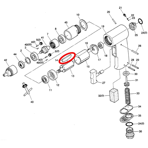 [SP VESSEL] — SP-1540 Parts Blade Set (4EA)
