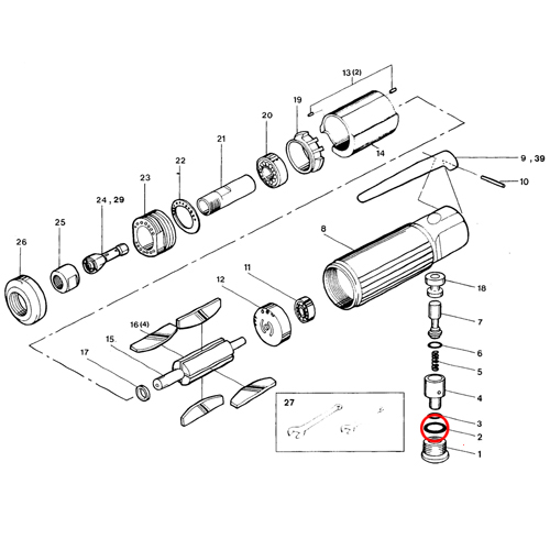 [SP VESSEL] — SP-1200 Parts Screw O-Ring