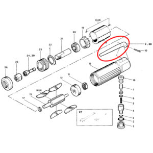 [SP VESSEL] — SP-1200 Parts Throttle Lever