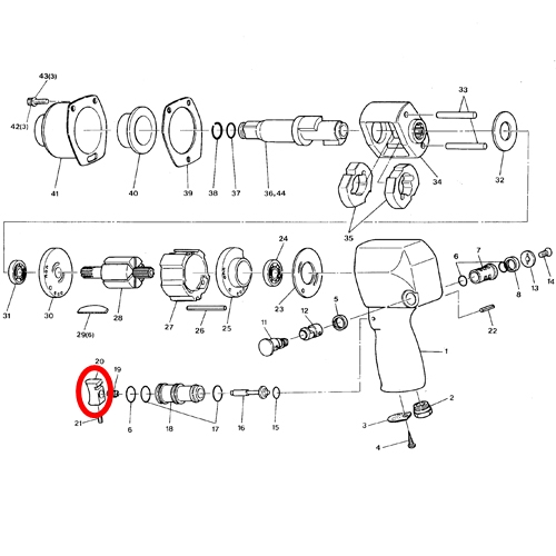 [SP VESSEL] — SP-1148F Parts Throttle Lever