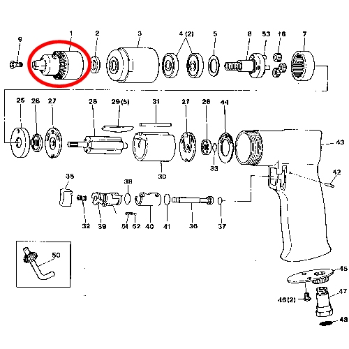 [SP VESSEL] — SP-1525 Parts Drill Chuck