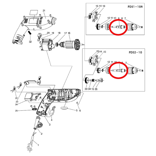 [KEYANG] — 2023092 Spare Parts Spindle
