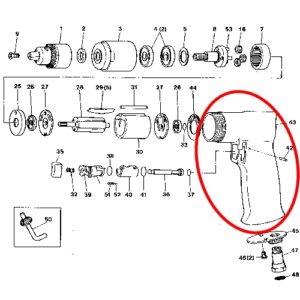 [SP VESSEL] — SP-1525 Parts Motor Housing