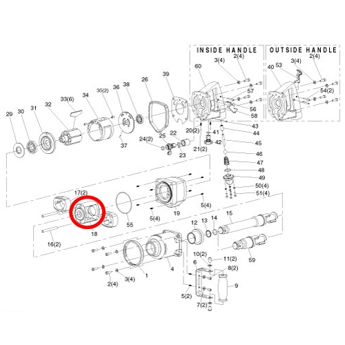 [SP VESSEL] — SP-1192EX-2 Parts Hammer Frame
