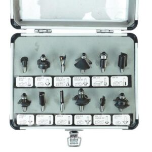 [Smato] — SM-TB612(12P) Router Bit Trimmer Bit Set